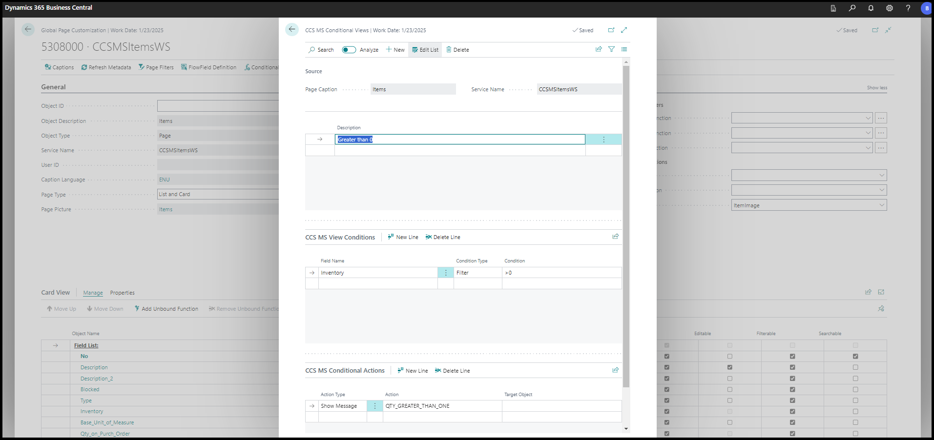 Message Templates - Conditional View