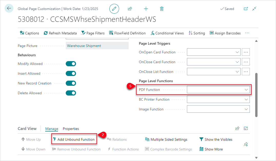 WhseShipmentCustomization