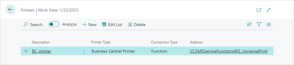 BC printer setup