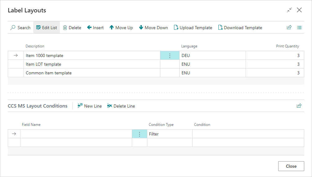 Example config