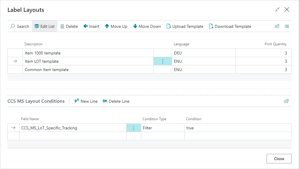 Example config