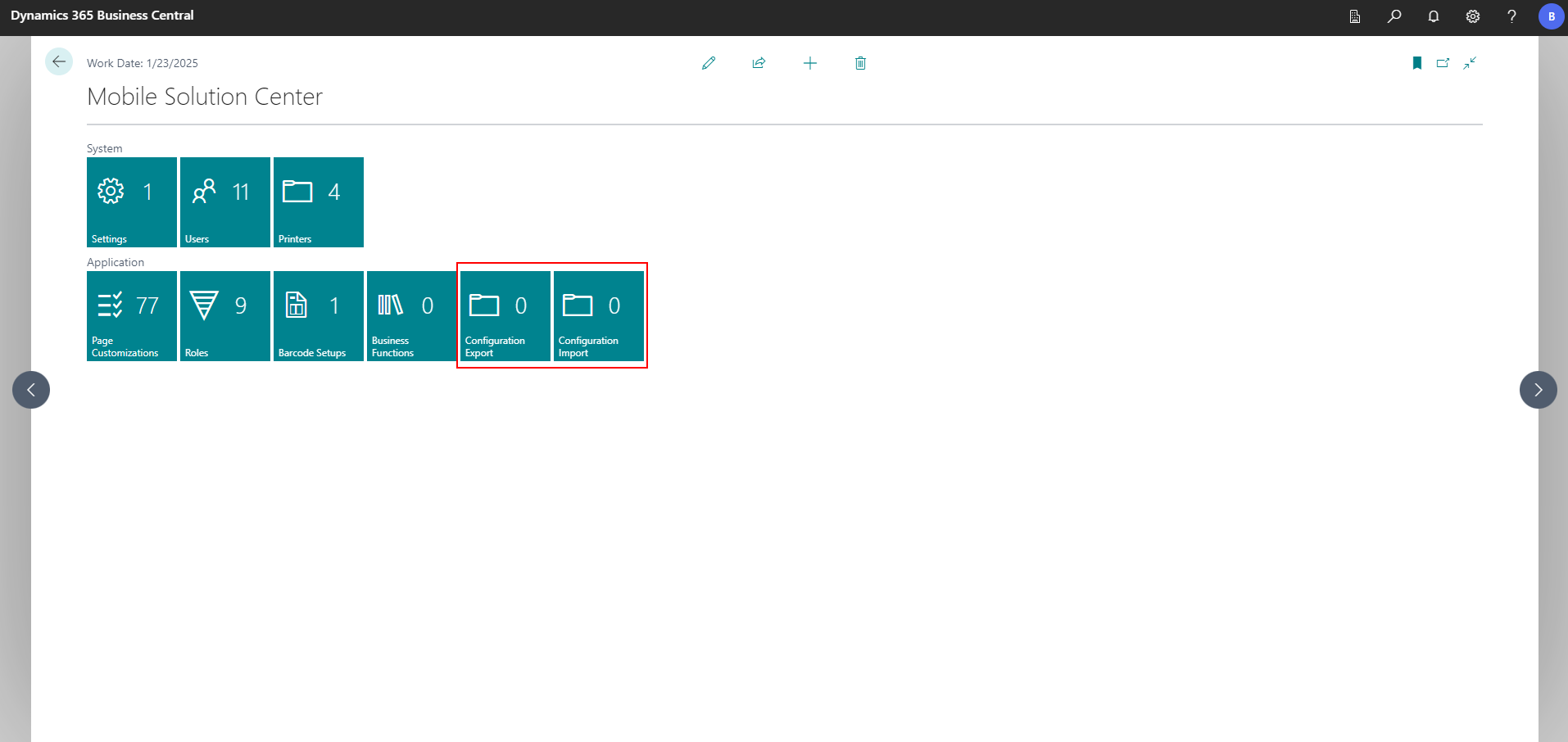 Configuration Export and Import