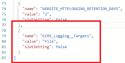 Web App Environment Variables Logging