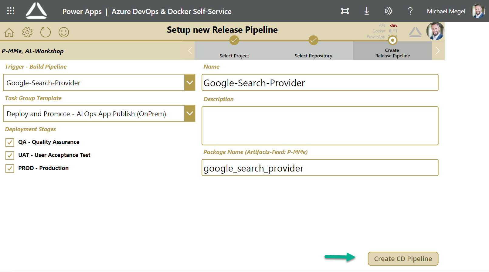 Create CD Pipeline