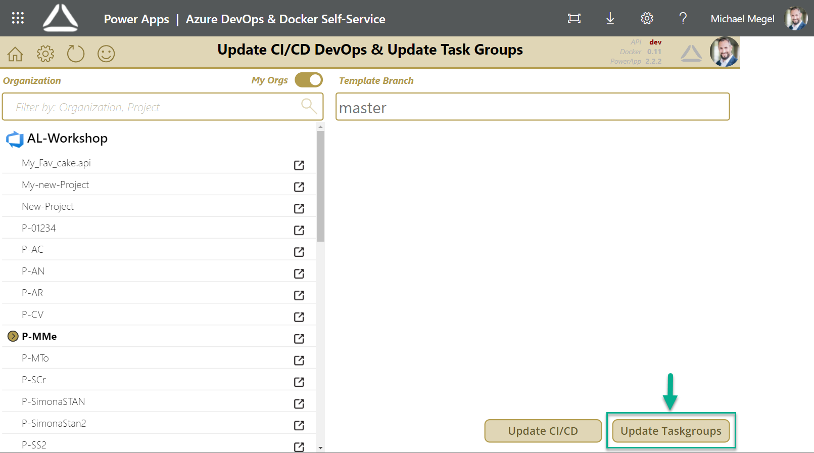 Update Task groups